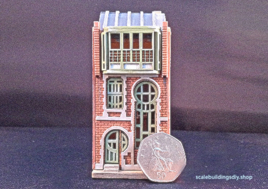 144th Scale Dollhouse Model KIT - Lunar House Miniature model kit Gift for Christmas