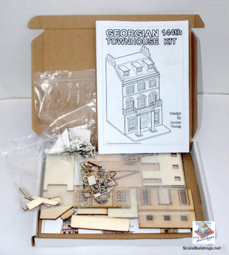 1:144 GEORGIAN STYLE DOLLHOUSE Dollshouse miniature kit model kit dollshouse easy to build