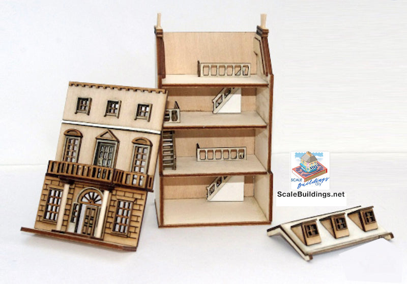 1:144 GEORGIAN STYLE DOLLHOUSE Dollshouse miniature kit model kit dollshouse easy to build
