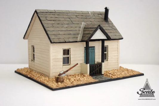 QUARTER SCALE DOLLHOUSE Sandy cove cottage wood kit woodcutter hut miniature kit model easy craftwood gift 1/48